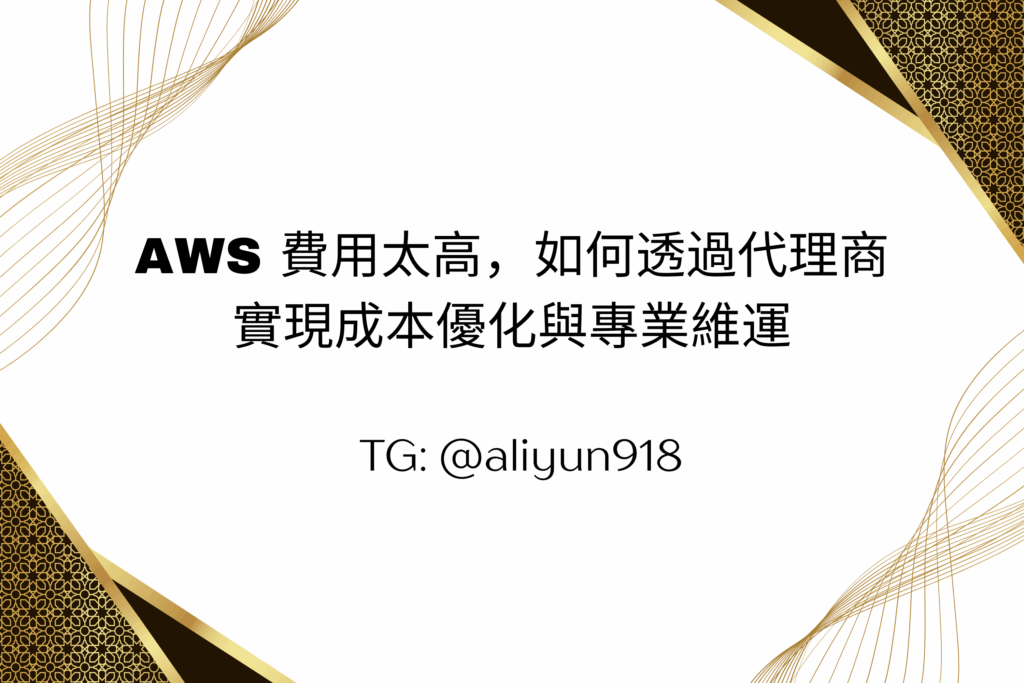 AWS 費用太高，如何透過代理商實現成本優化與專業維運