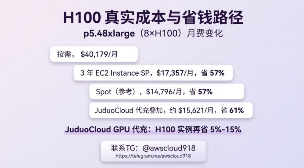AWS GPU 服务器价格 代充 联系TG awscloud918