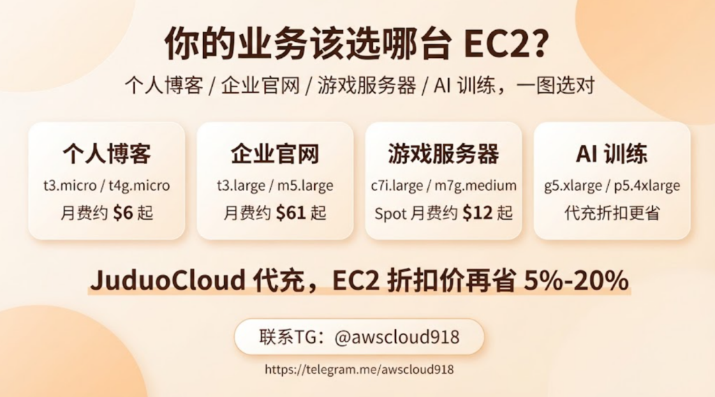 AWS EC2 价格 代充 联系TG awscloud918